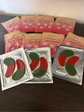 8 Vitamin C + 3 Watermelon Eye Masks + NEW TonyMoly Pouch